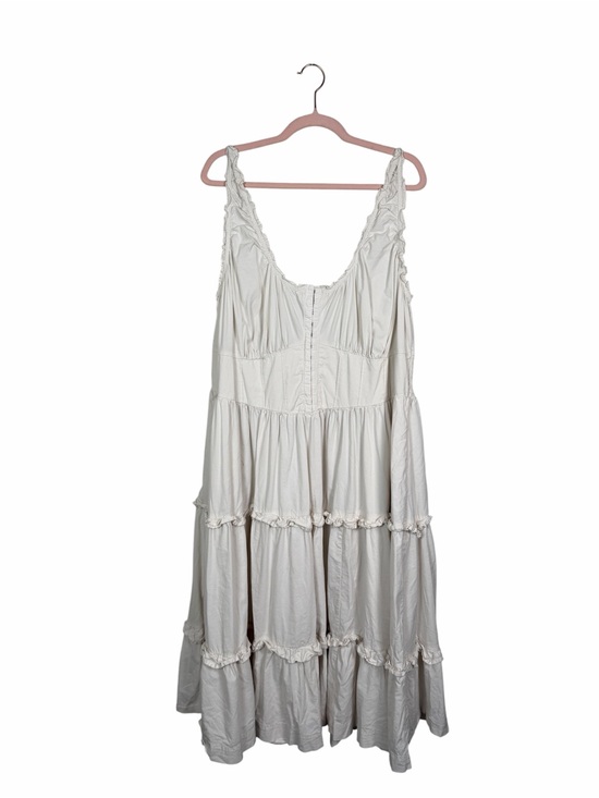 Ava & Viv Dresses & Skirts - Ava & Viv 3X Tiered Midi Dress Boho Cottagecore Hook & Eye Front Plus Size Flowy
